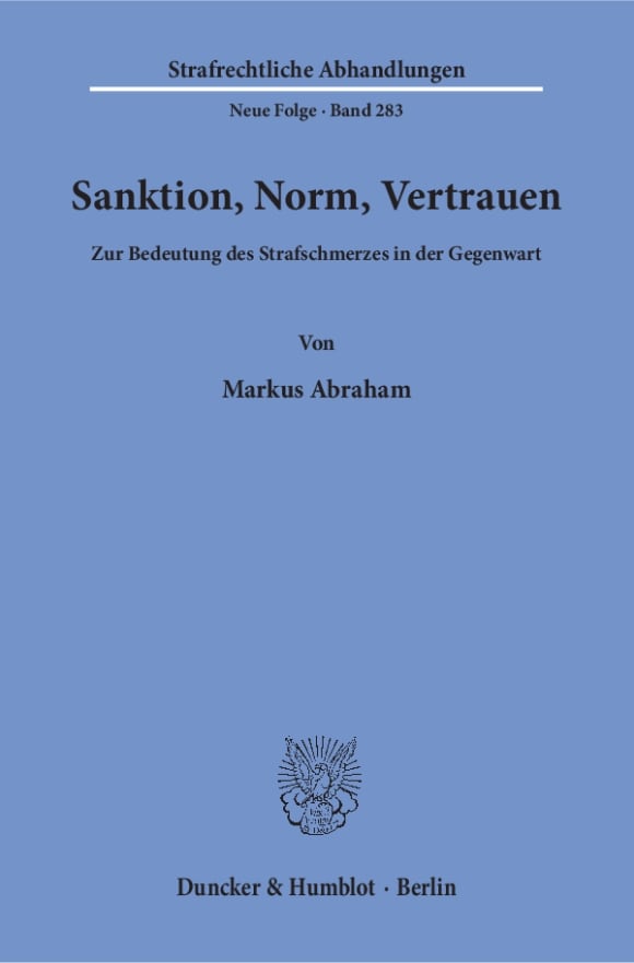 Cover Sanktion, Norm, Vertrauen