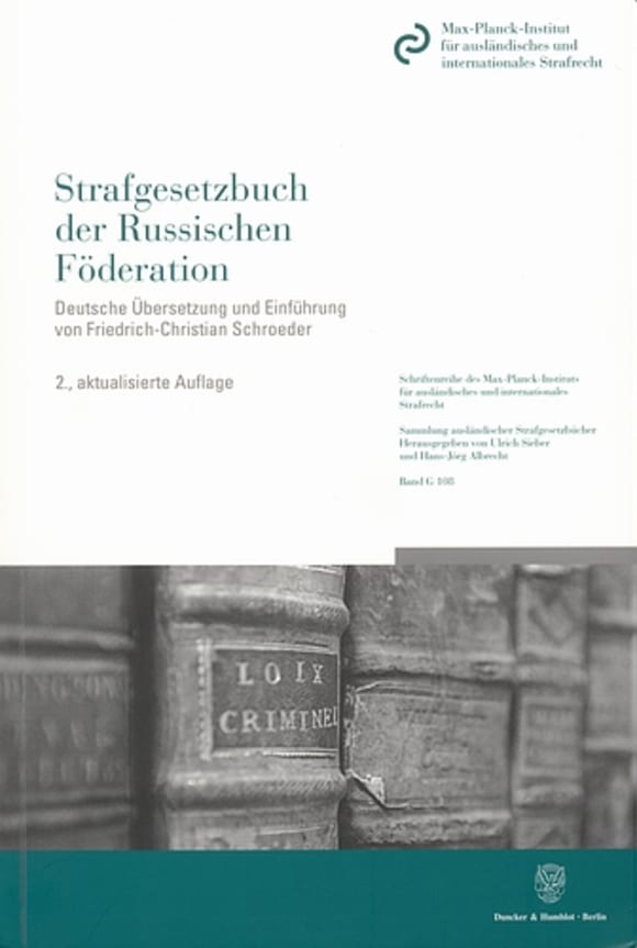 Cover Strafgesetzbuch der Russischen Föderation