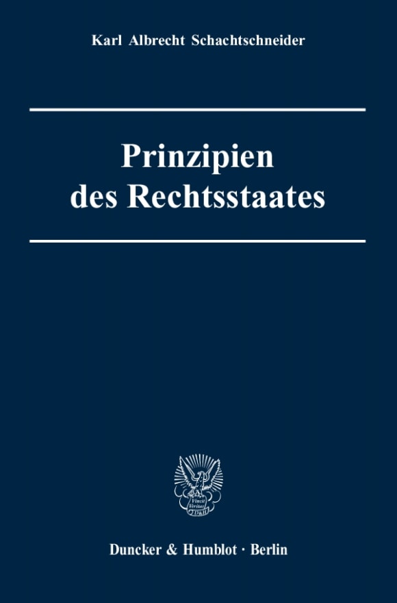 Cover Prinzipien des Rechtsstaates