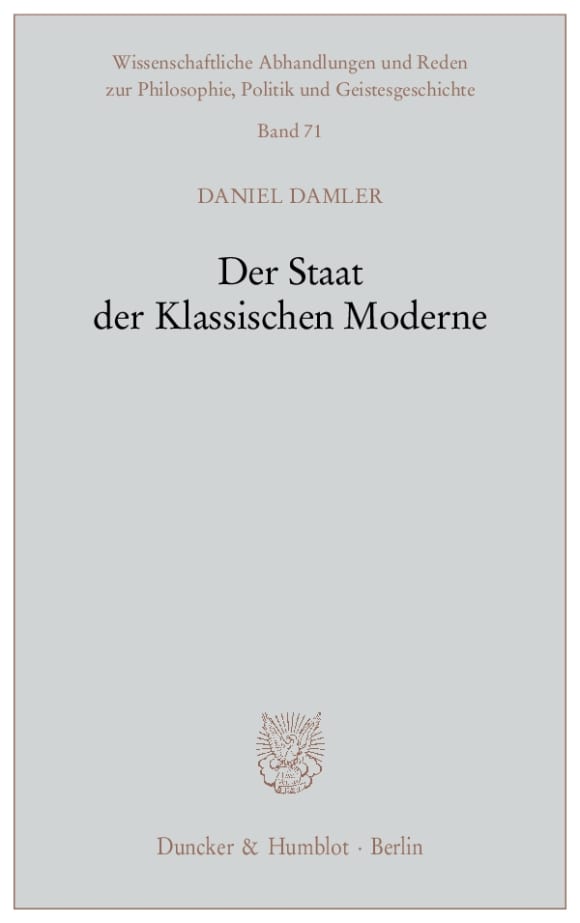 Cover Der Staat der Klassischen Moderne