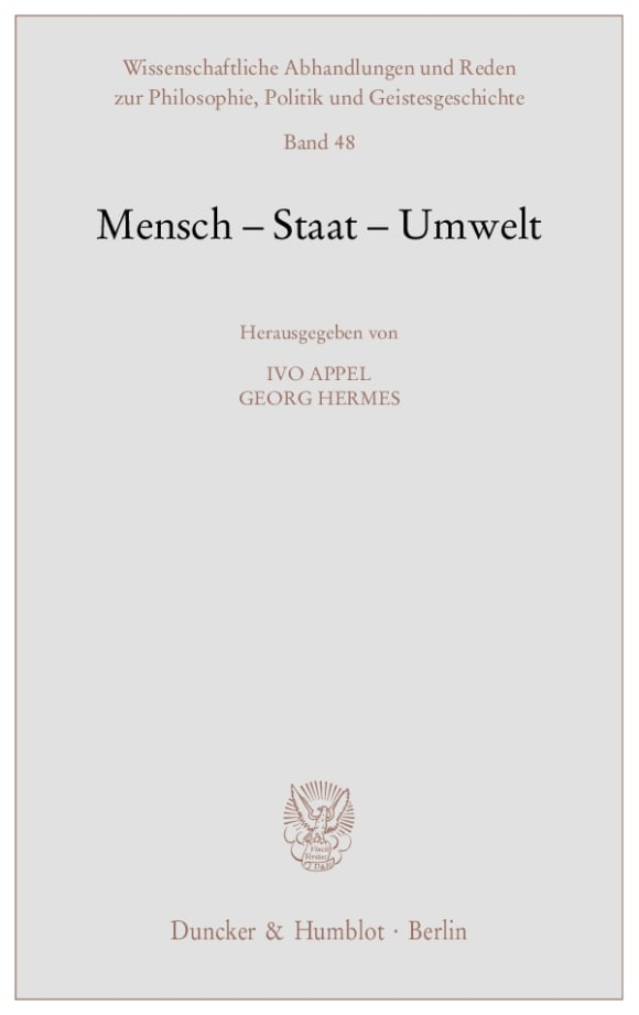 Cover Mensch - Staat - Umwelt