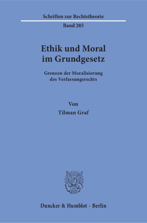 Cover Ethik und Moral im Grundgesetz