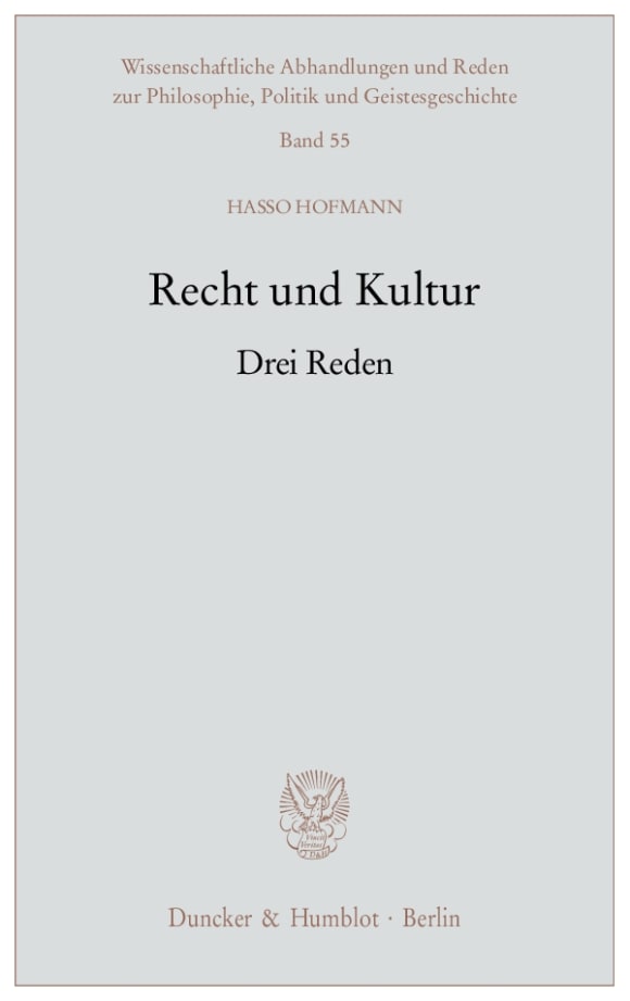 Cover Recht und Kultur