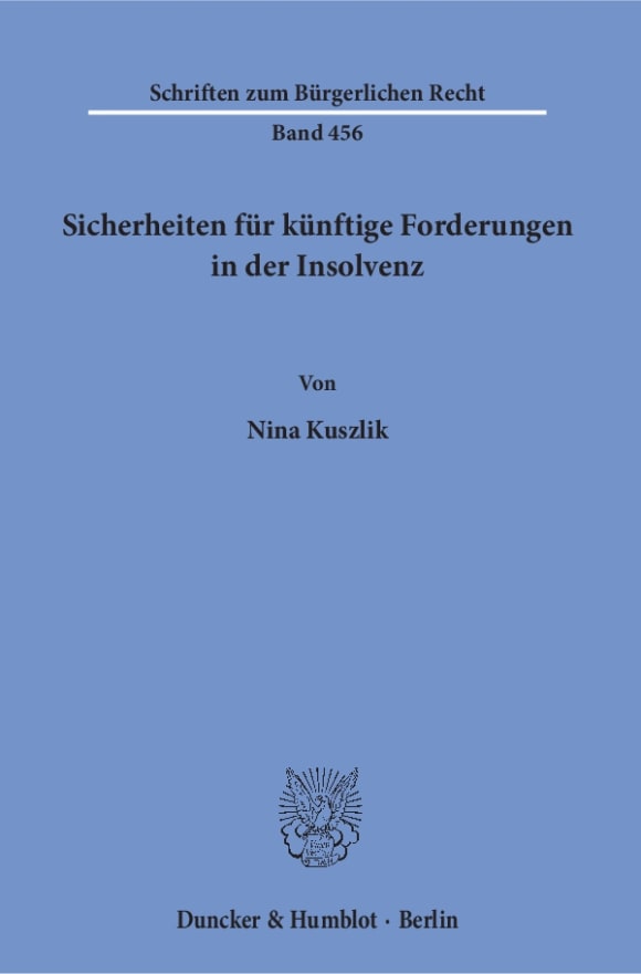 Cover Sicherheiten für künftige Forderungen in der Insolvenz