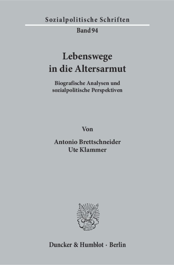 Cover Lebenswege in die Altersarmut