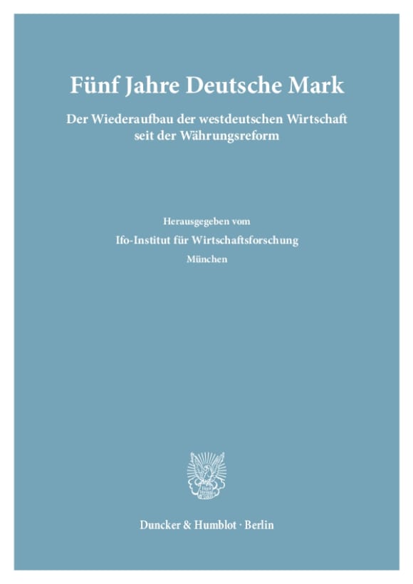 Cover Fünf Jahre Deutsche Mark