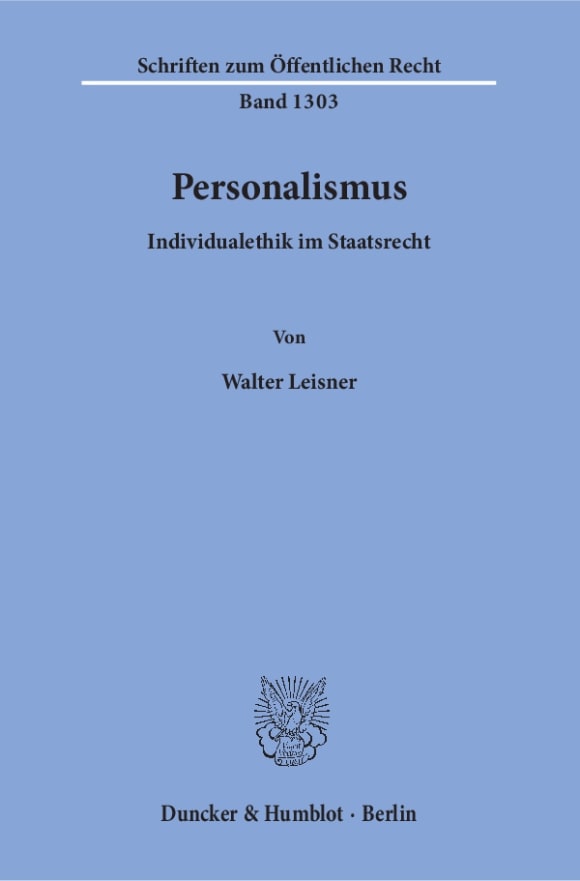 Cover Personalismus