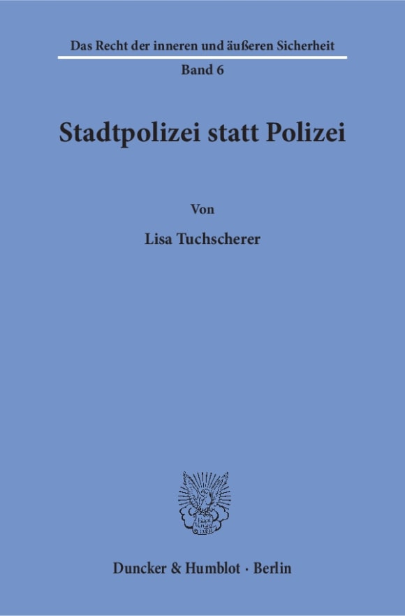 Cover Stadtpolizei statt Polizei