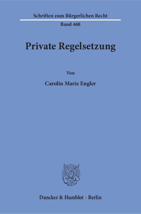 Cover Private Regelsetzung