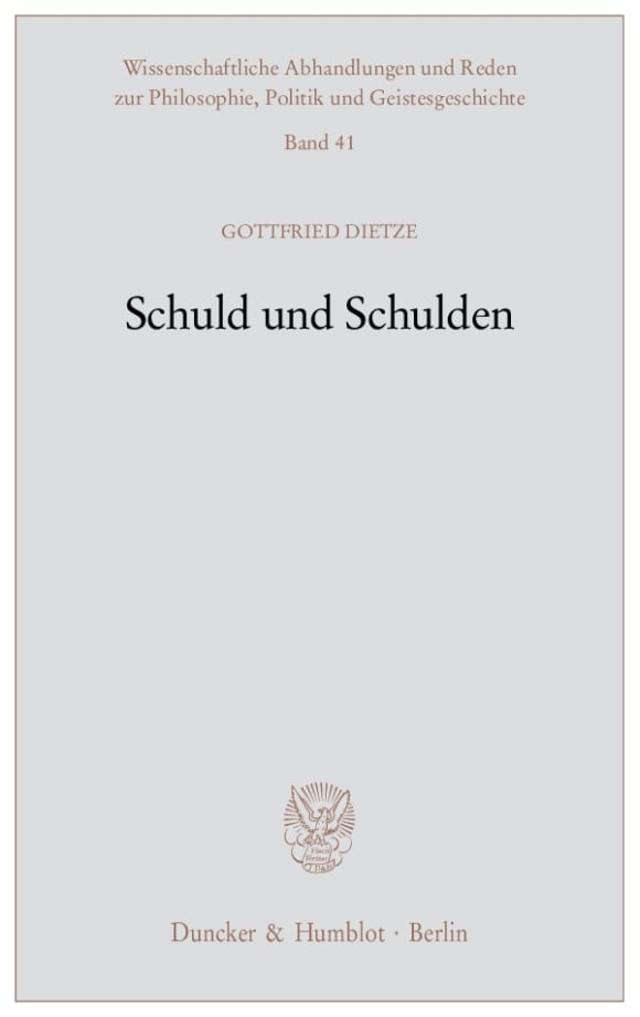 Cover Schuld und Schulden