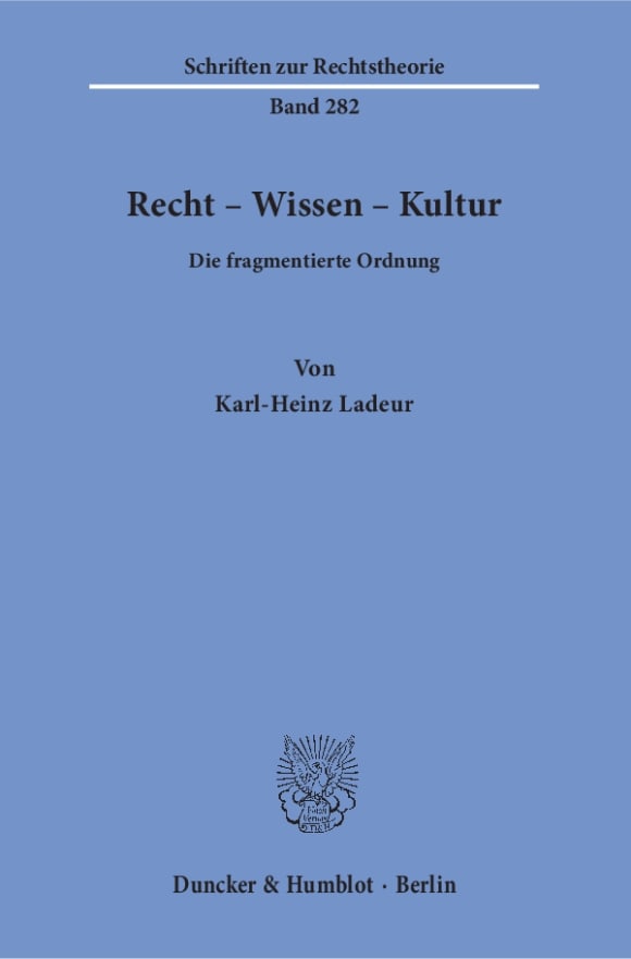 Cover Recht – Wissen – Kultur