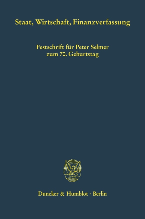 Cover Staat, Wirtschaft, Finanzverfassung