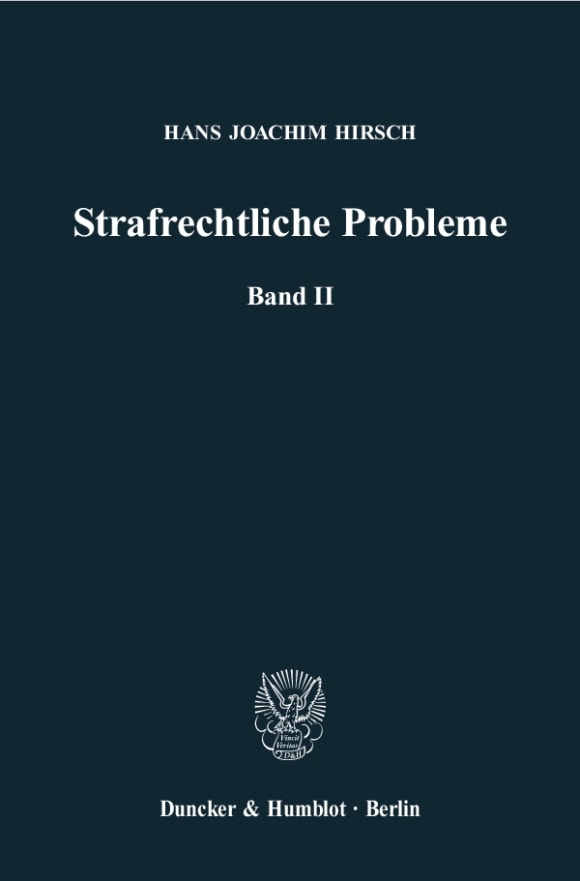 Cover Strafrechtliche Probleme