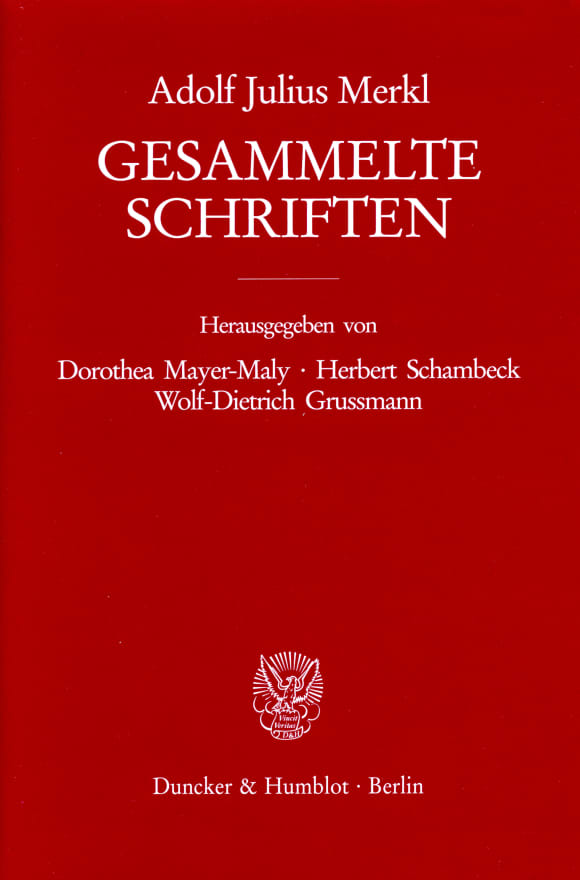 Cover Gesammelte Schriften. 3 Bände (6 Teilbände)