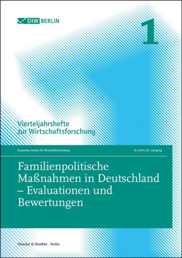 Cover Familienpolitische Maßnahmen in Deutschland – Evaluationen und Bewertungen (VJH 1/2014)