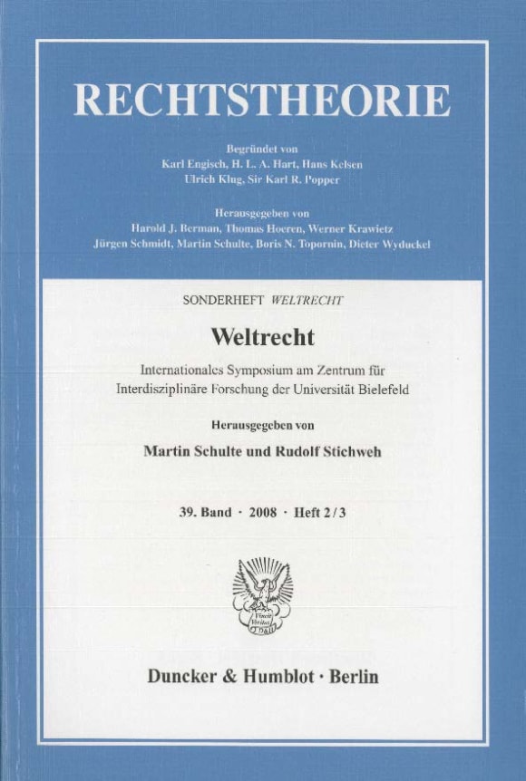 Cover Weltrecht (RT 2–3/2008)