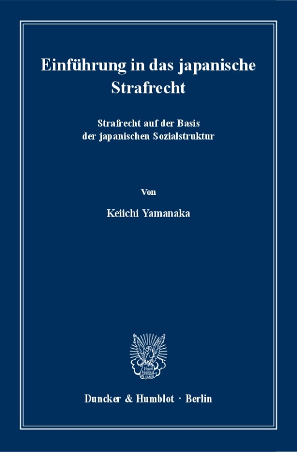 Cover Einführung in das japanische Strafrecht