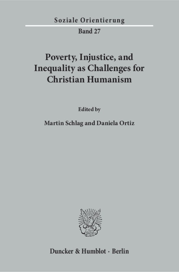 Cover Poverty, Injustice, and Inequality as Challenges for Christian Humanism