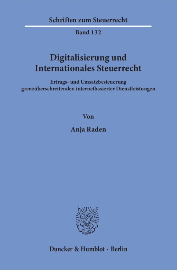 Cover Digitalisierung und Internationales Steuerrecht