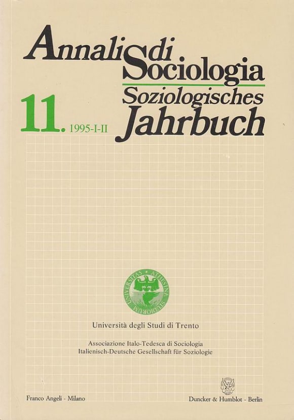 Cover Annali di Sociologia / Soziologisches Jahrbuch