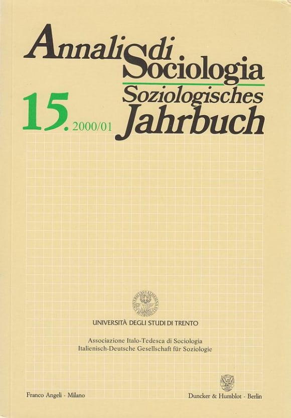 Cover Annali di Sociologia / Soziologisches Jahrbuch