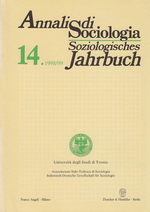 Cover Annali di Sociologia / Soziologisches Jahrbuch