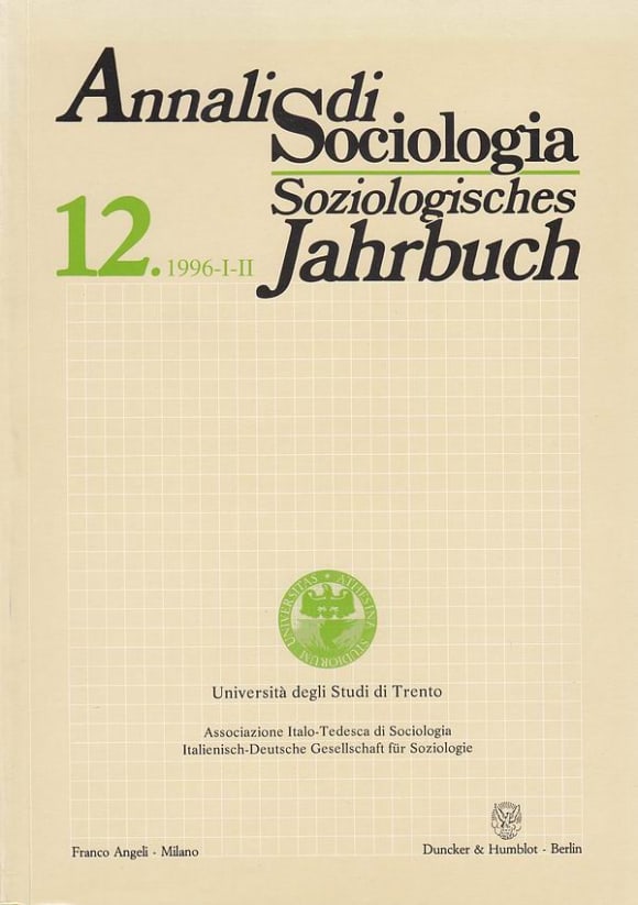 Cover Annali di Sociologia / Soziologisches Jahrbuch