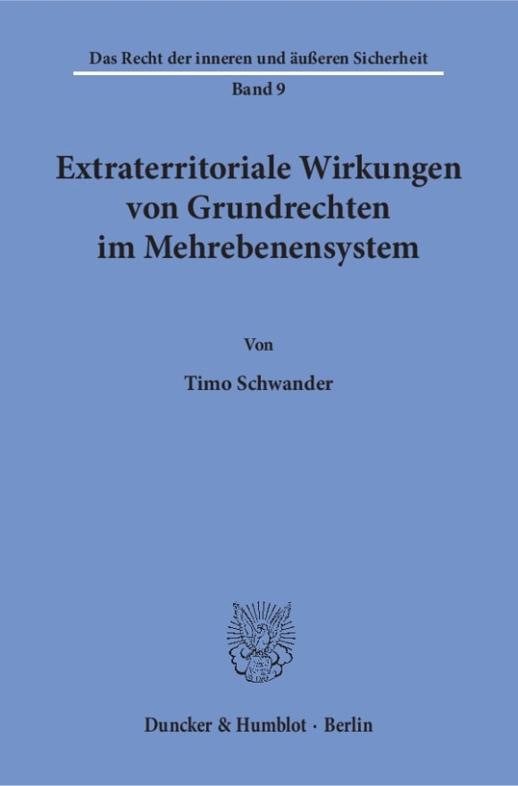 Cover Extraterritoriale Wirkungen von Grundrechten im Mehrebenensystem