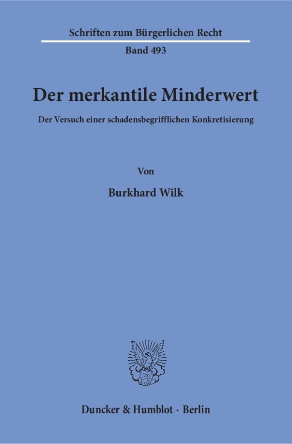 Cover Der merkantile Minderwert