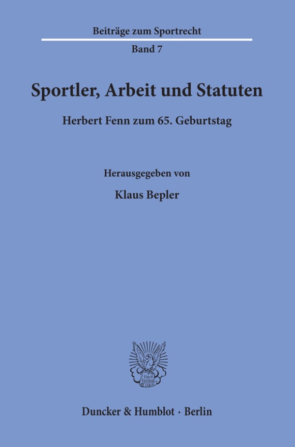 Cover Sportler, Arbeit und Statuten