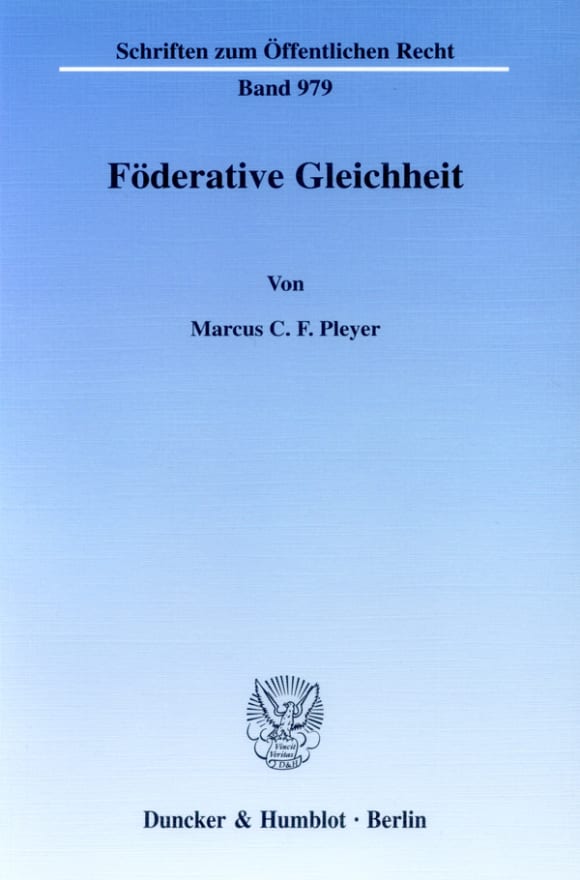 Cover Föderative Gleichheit