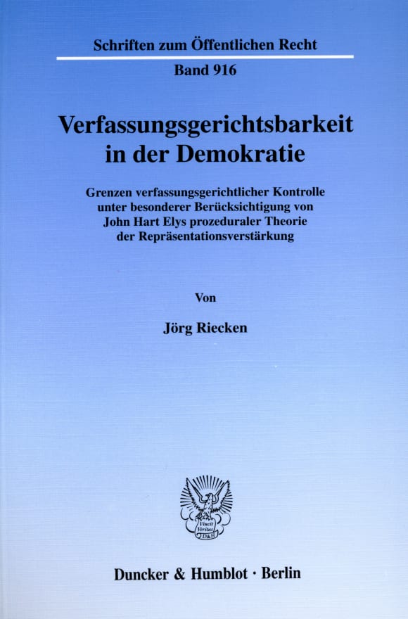 Cover Verfassungsgerichtsbarkeit in der Demokratie