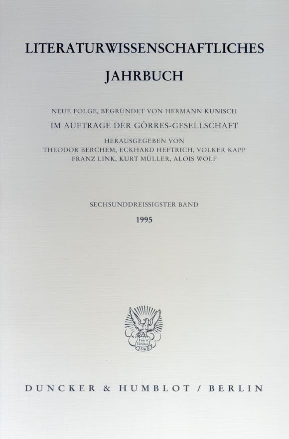 Cover Literaturwissenschaftliches Jahrbuch