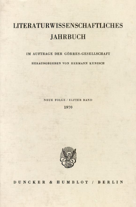 Cover Literaturwissenschaftliches Jahrbuch