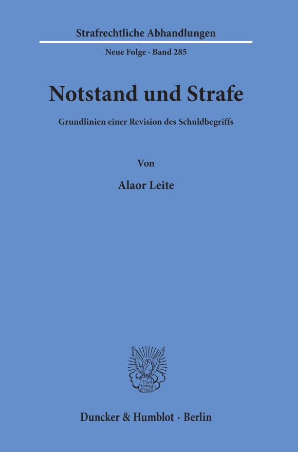 Cover Notstand und Strafe