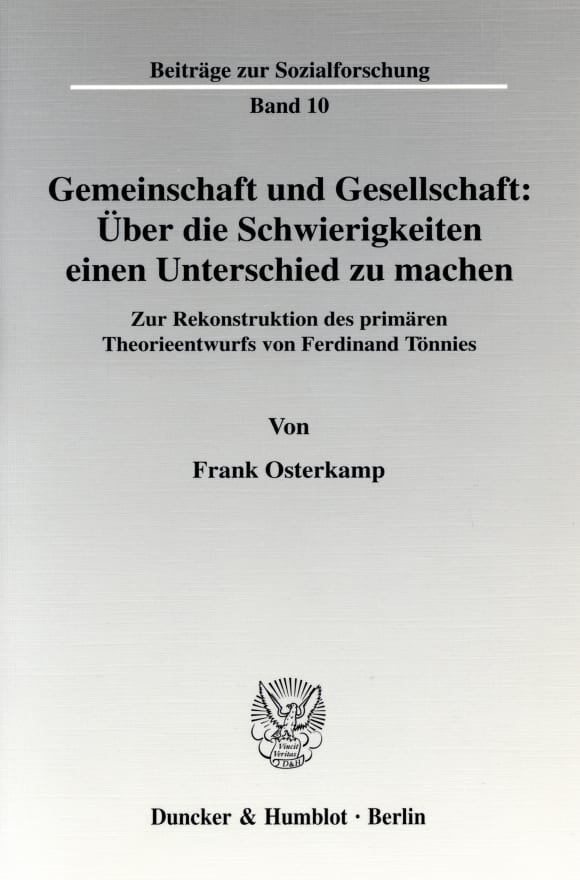 Cover Beiträge zur Sozialforschung (BSO)