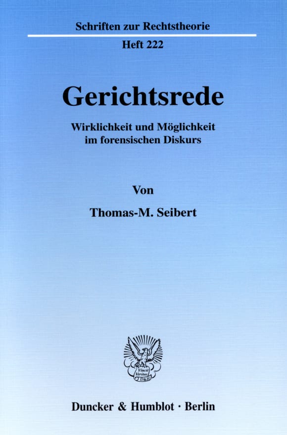 Cover Gerichtsrede