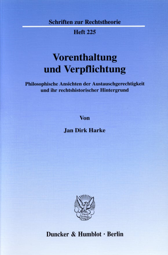 Cover Vorenthaltung und Verpflichtung