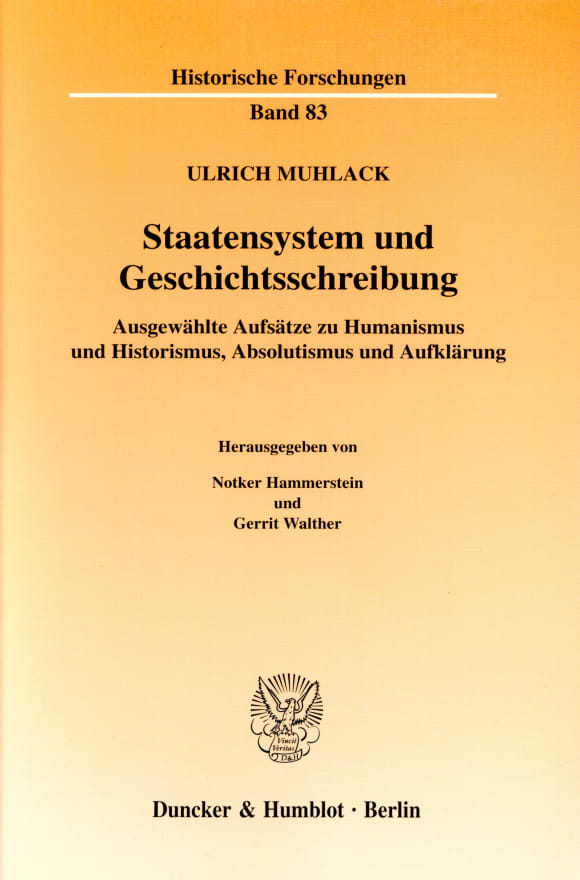 Cover Staatensystem und Geschichtsschreibung