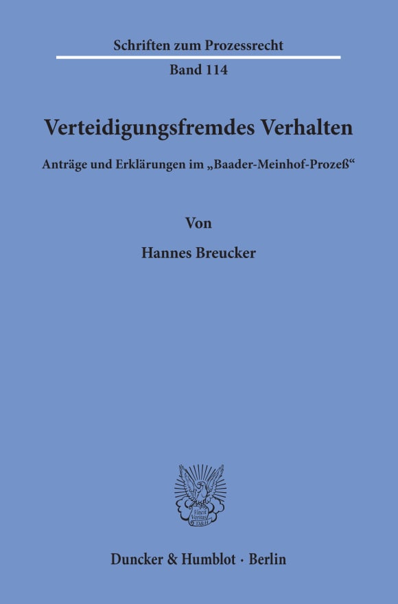 Cover Verteidigungsfremdes Verhalten