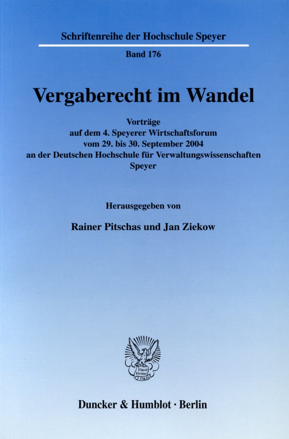 Cover Vergaberecht im Wandel