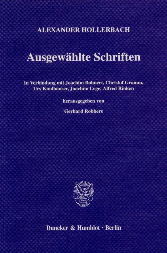 Cover Ausgewählte Schriften