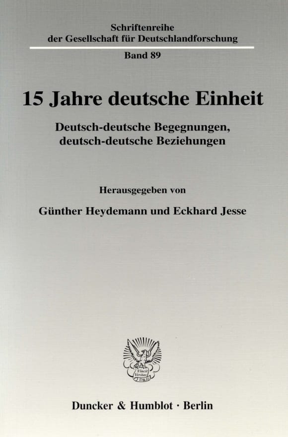 Cover 15 Jahre deutsche Einheit