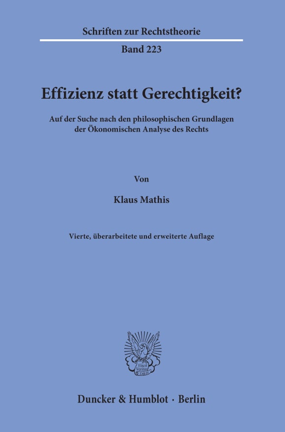 Cover Effizienz statt Gerechtigkeit?