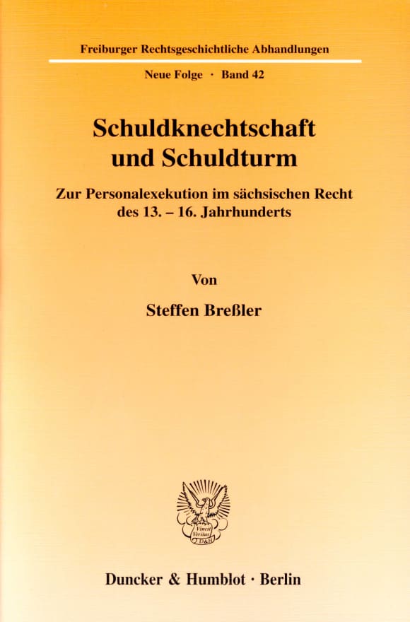 Cover Schuldknechtschaft und Schuldturm