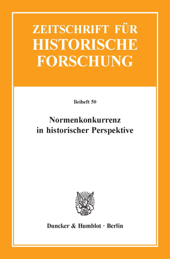 Cover Normenkonkurrenz in historischer Perspektive