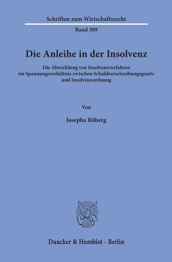 Cover Die Anleihe in der Insolvenz