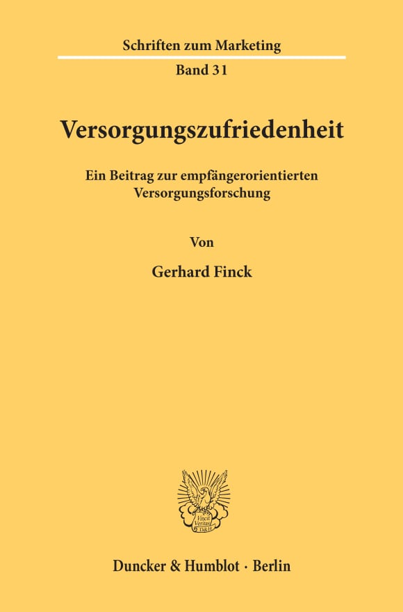 Cover Versorgungszufriedenheit