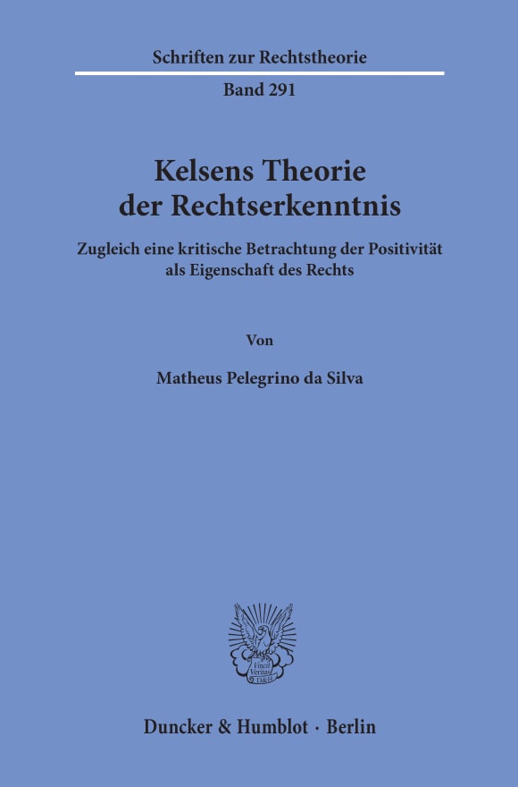 Cover Kelsens Theorie der Rechtserkenntnis