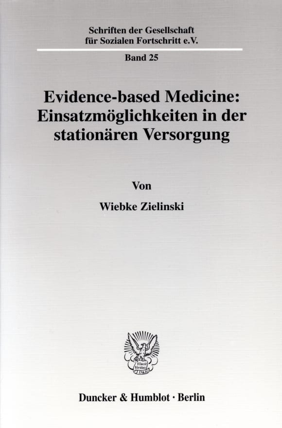 Cover Evidence-based Medicine: Einsatzmöglichkeiten in der stationären Versorgung